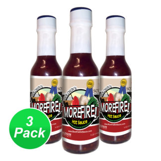 MoreFire! Hot Sauce (Original) - 5oz [3-Pack]
